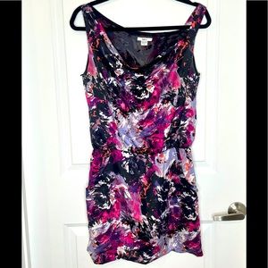 Bar 111 |Sleeveless Floral Silky Dress w/ pockets- Size Small